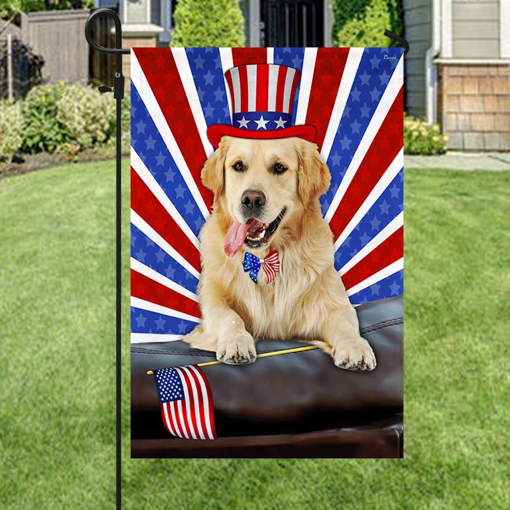 Golden Retriever Dog Flag 4th Of July Independence Day TQN186Fv3 - Image 5