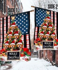 golden retriever flag golden retriever christmas tree flag trn1485fv1 1346