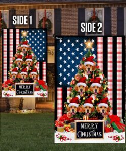 golden retriever flag golden retriever christmas tree flag trn1485fv1 4476