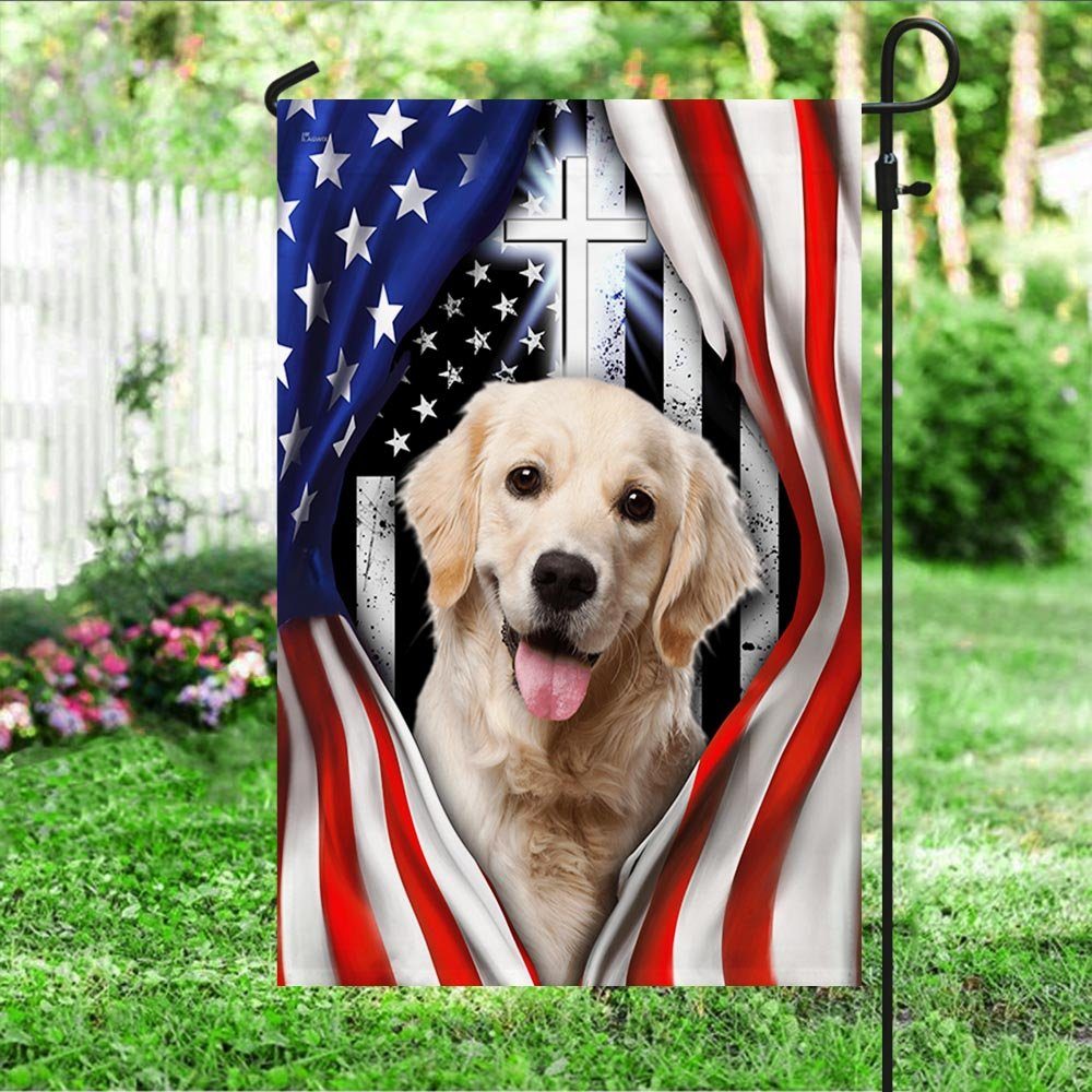Golden Retriever Flag Golden Retriever Dog Lover American Flag QTR60F - Image 4