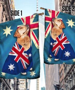 golden retriever flag patriotic dog anl10fv4 3745