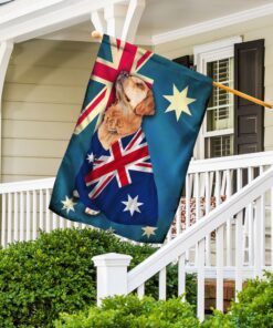 golden retriever flag patriotic dog anl10fv4 6491