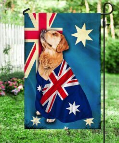 golden retriever flag patriotic dog anl10fv4 6733