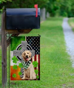 golden retriever irish cross flag 3914
