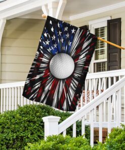 golf ball american flag 5047