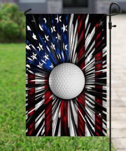 golf ball american flag 5795