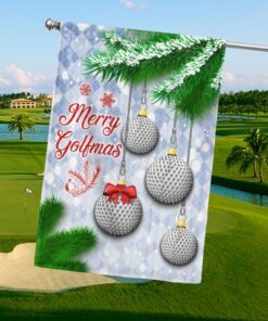 Golf Christmas Flag Merry Golfmas LNT834F