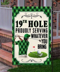 golf flag 19th hole proudly serving whatever you bring lha1954f 7362