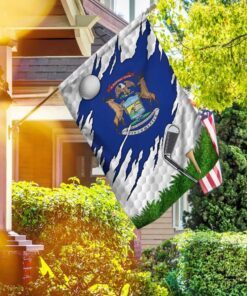 golf michigan u.s. state flag 5450