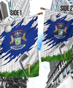 golf michigan u.s. state flag 6474