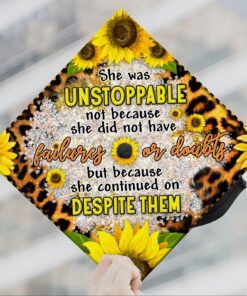 Graduation Cap Senior She Was Unstoppable BNN29GC