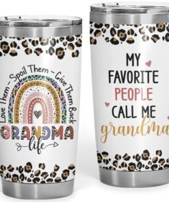 grandma life gifts for grandma 20oz leopard tumbler 1302