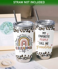 grandma life gifts for grandma 20oz leopard tumbler 6090