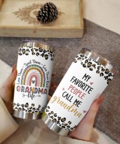 Grandma Life Gifts For Grandma 20oz Leopard Tumbler