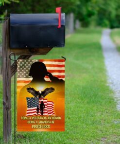 grandpa veteran flag being a veteran is an honor being a grandpa is priceless mln106f 4370
