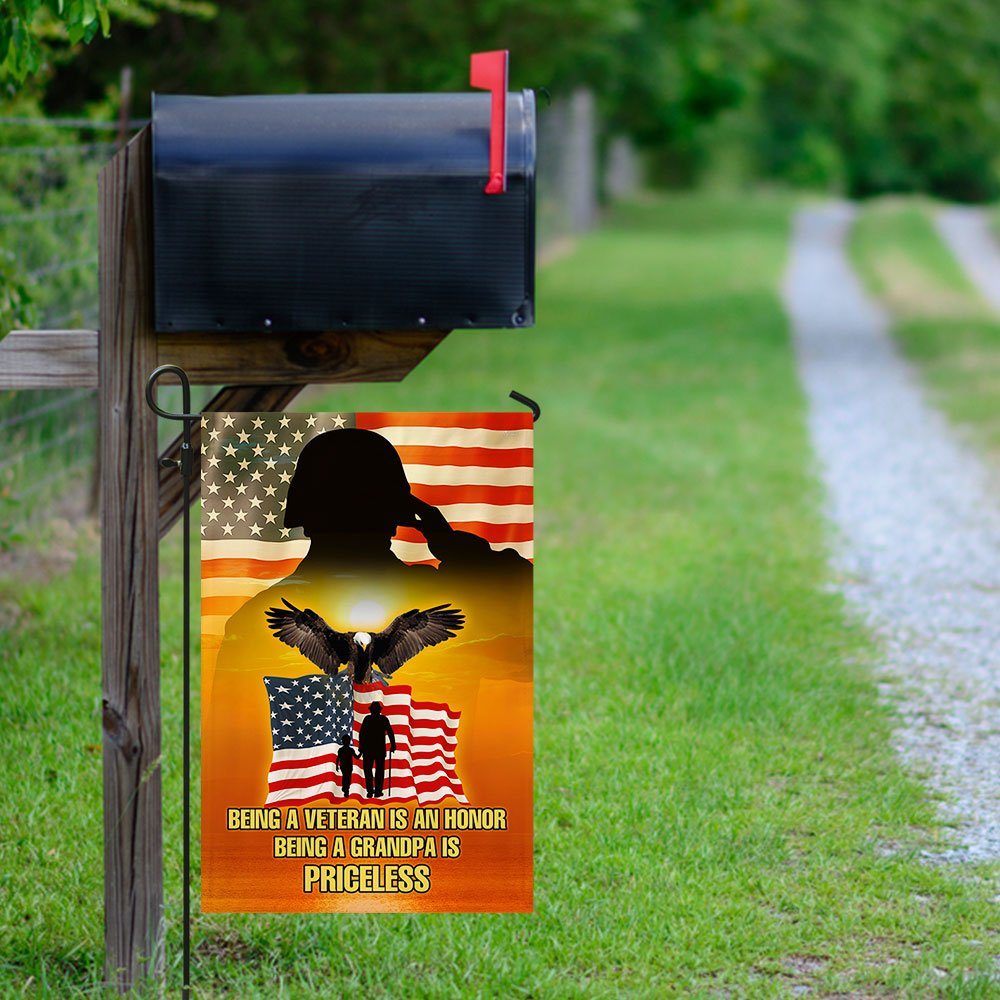 Grandpa Veteran Flag Being A Veteran Is An Honor Being A Grandpa Is Priceless MLN106F - Image 6