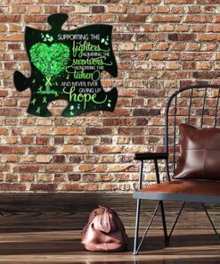 green awareness puzzle hanging metal sign ntb143msv1 2609
