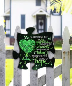 green awareness puzzle hanging metal sign ntb143msv1 8078