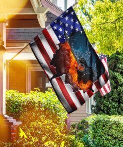 guitar american us flag 2057