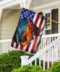 guitar american us flag 7956