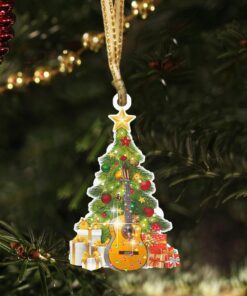 guitar lover custom shaped ornament nnt149o 1232