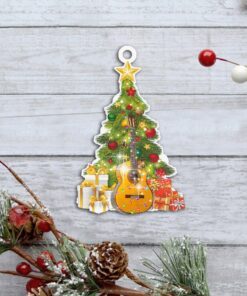 guitar lover custom shaped ornament nnt149o 5108