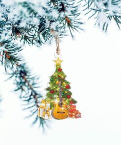 guitar lover custom shaped ornament nnt149o 5324