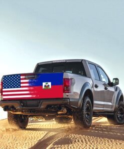 haitian and american truck tailgate sticker anv375td 8950