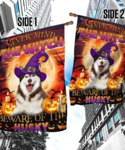 halloween. beware of the husky flag 6372
