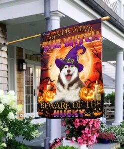 halloween. beware of the husky flag 8238
