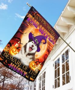 halloween. beware of the husky flag 8651