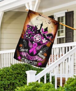 halloween and breast cancer awareness flagwix™ boo flag 3950