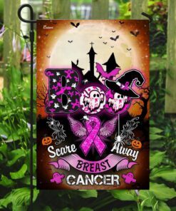 halloween and breast cancer awareness flagwix™ boo flag 6508