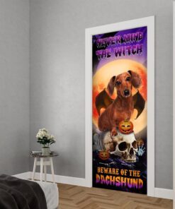 halloween door cover beware of the dachshund dbd2796dv3 2722