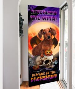 halloween door cover beware of the dachshund dbd2796dv3 6055