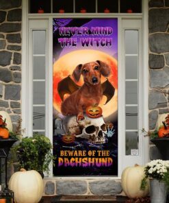 halloween door cover beware of the dachshund dbd2796dv3 7749