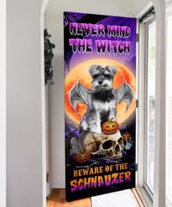 halloween door cover beware of the schnauzer dbd2796dv6 1232