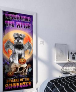 halloween door cover beware of the schnauzer dbd2796dv6 7715