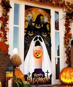 halloween door cover happy ghost anl210d 2946