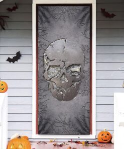 Halloween Door Cover Skull Crack BNN477D