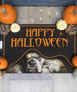 Halloween Doormat  Boxer Dog Hide It NTB217DMv1