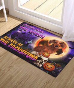 halloween doormat beware of the dachshund dbd2796dmv3 4019