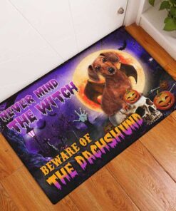 halloween doormat beware of the dachshund dbd2796dmv3 7675