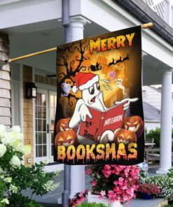 Halloween Flag - Merry Booksmas Flag NTT17F