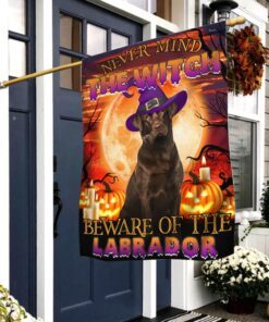 Halloween Flag Beware Of The Chocolate Labrador THB2504Fv23