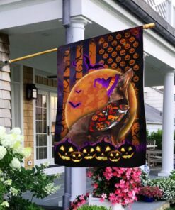Halloween Flag Beware Of The Dachshund DDH2749Fv4