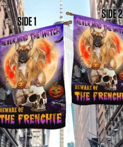 halloween flag beware of the frenchie dbd2796fv10 5415