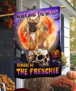 Halloween Flag Beware Of The Frenchie DBD2796Fv10