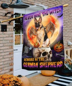 Halloween Flag Beware Of The German Shepherd DBD2796Fv5