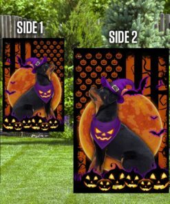halloween flag beware of the rottweiler ddh2749fv1 1301